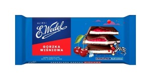 Wedel Czekolada gorzka z nadzieniem wiśniowym 100 g