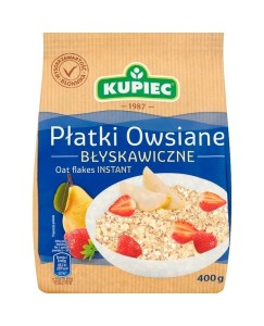 Kupiec Płatki owsiane błyskawiczne 400 g