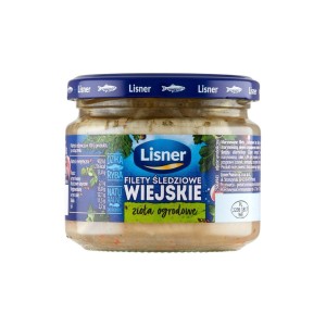 Lisner filety sledziowe wiejskie z ziolami 300g.