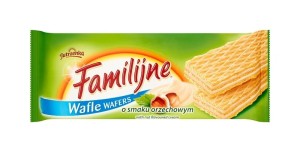 Familijne Wafle o smaku orzechowym 180 g