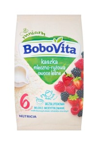BoboVita Kaszka mleczno-ryżowa owoce leśne po 6 miesiącu 230 g