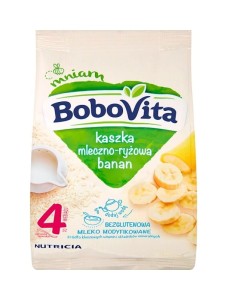 BoboVita Kaszka mleczno-ryżowa banan po 4 miesiącu 230 g