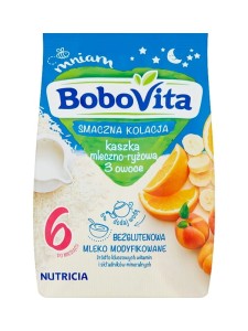 BoboVita Kaszka mleczno-ryżowa owocowa (9mc) 230g