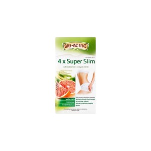 Big-Active 4 x Super Slim Herbatka ziołowo-owocowa Suplement diety (40 g (20 x 2 g)