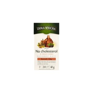 Big-Active Zioła Mnicha Na cholesterol Suplement diety Herbatka ziołowa 40 g (20 torebek)