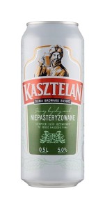 Kasztelan Piwo jasne niepasteryzowane 500 ml