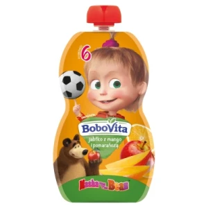 Bobovita deser tubka jablko mango pomarancza od 6 mc 100g.