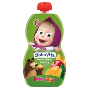 Bobovita deser tubka morele z jablkiem i gruszka od 6mc 100g.