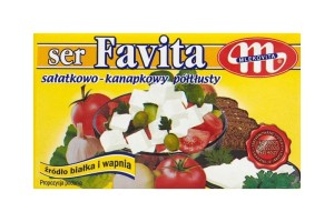 Mlekovita Favita Ser sałatkowo-kanapkowy półtłusty 270 g