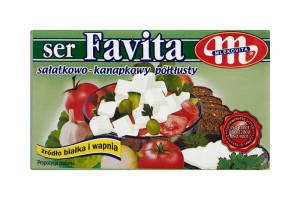 Mlekovita Favita Ser sałatkowo-kanapkowy półtłusty 270 g