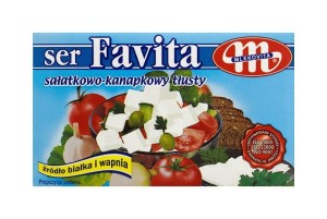 Mlekovita Favita Ser sałatkowo-kanapkowy tłusty 270 g