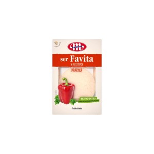 Mlekovita ser favita w plastrach papryka 150g