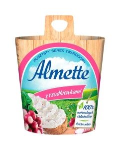 Hochland Almette Puszysty serek twarogowy z rzodkiewkami 150 g