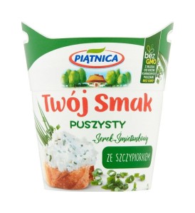 Piątnica Twój Smak Serek śmietankowy puszysty ze szczypiorkiem 150 g