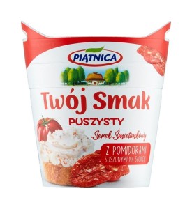 Piątnica Twój Smak Serek śmietankowy puszysty z pomidorami suszonymi na słońcu 150 g