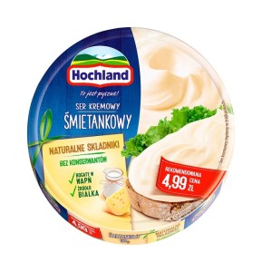 Hochland Ser kremowy śmietankowy w trójkącikach 180 g