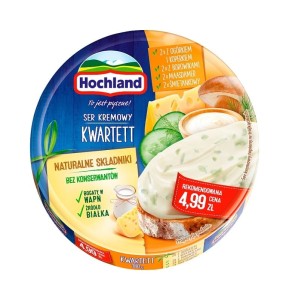 Hochland Ser kremowy kwartett w trójkącikach 180 g