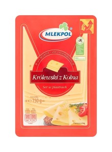 Mlekpol Ser Królewski z Kolna w plastrach 150 g