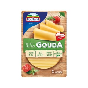 Hochland Ser żółty gouda plastry 135g