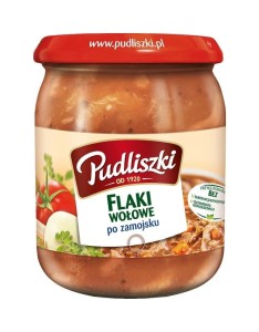 Pudliszki Flaki wołowe po zamojsku 500 g