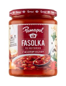 Pamapol Fasolka po bretońsku z wędzonym boczkiem 500 ml