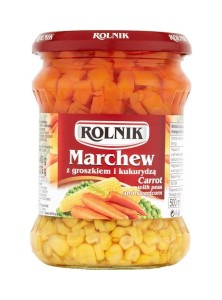 Rolnik Marchew z groszkiem i kukurydzą 460 g