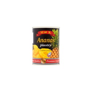 MK Ananas plastry w lekkim syropie 565 g