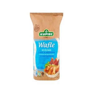 Kupiec Wafle ryżowe z solą morską 120 g (12 sztuk)