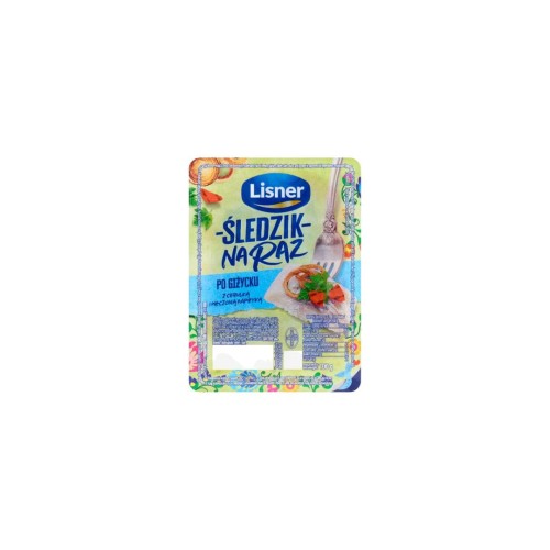 Lisner śledzik na raz po giżycku z cebula i pieczona papryka 100g.jpg