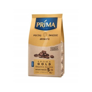 Prima kawa ziarnista aroma gold 450g.