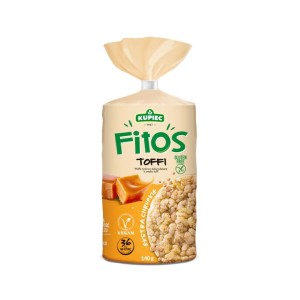 Kupiec wafle ryzowo-kukurydziane fitos toffi 140g.